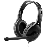 CASTI Edifier, cu fir, standard, utilizare multimedia, call center, microfon pe casca, conectare prin USB 2.0, negru, K800-BK, (timbru verde 0.8 lei) 