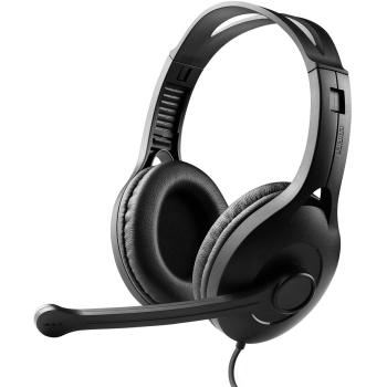 CASTI Edifier, cu fir, standard, utilizare multimedia, call center, microfon pe casca, conectare prin USB 2.0, negru, K800-BK, (timbru verde 0.8 lei) 