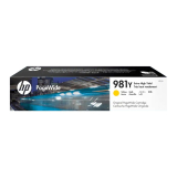 Cartus Cerneala Original HP Yellow, nr.981Y, pentru PageWide E58650|556|586, 20K, (timbru verde 0.15 lei), L0R15A 