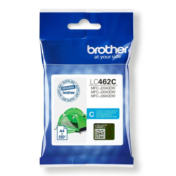Cartus Cerneala Original Brother Cyan, LC462C, pentru MFC J2340|MFC J3540|MFC J3940, 550, (timbru verde 0.15 lei), LC462C 