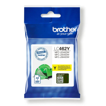Cartus Cerneala Original Brother Yellow, LC462Y, pentru MFC J2340|MFC J3540|MFC J3940, 550, (timbru verde 0.15 lei), LC462Y 