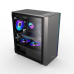 CARCASA PCCOOLER, Middle Tower, mATX, ITX, fara sursa, sticla securizata, 1 ventilator inclus ARGB, negru, USB 3.2 gen 1 x 1, USB 2.0 x 2, mic, audio, LM300G ARGB 