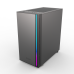 CARCASA PCCOOLER, Middle Tower, mATX, ITX, fara sursa, sticla securizata, 1 ventilator inclus ARGB, negru, USB 3.2 gen 1 x 1, USB 2.0 x 2, mic, audio, LM300G ARGB 