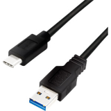 CABLU alimentare si date LOGILINK, pt. smartphone, USB 3.2, USB Type-C (T) la USB-A (T), suporta pana la 5V/3A 15W, dublu ecranat,1m, negru, CU0168 (timbru verde 0.08 lei) 