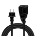 Cablu de alimentare prelungitor, Schuko, 5m, 3x1.5mm2, 250V / 16A, black, Logilink LPS102 (timbru verde 0.18 lei) 