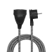PRELUNGITOR LOGILINK, Schuko x 1, conectare prin Schuko (T), cablu 3 m, 16 A, fara protectie, negru, LPS104 (timbru verde 0.18 lei) 