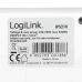 PRELUNGITOR LOGILINK, Schuko x 3, Euro skt x 4, conectare prin Schuko (T), cablu 5 m, 16 A, protectie stropire cu apa, on / off, alb, LPS210 (timbru verde 0.18 lei) 