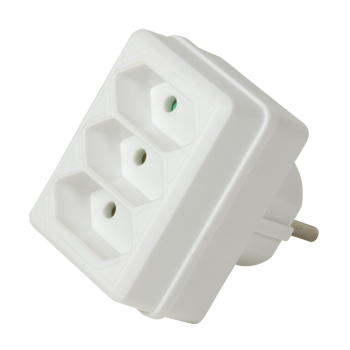 PRIZA LOGILINK, Euro skt x 3, conectare prin Schuko (T), 16 A, fara protectie, alb, LPS219 (timbru verde 0.18 lei) 