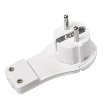 ADAPTOR in unghi drept LOGILINK, conectare prin Schuko (T), 16 A, fara protectie, alb, LPS228 (timbru verde 0.18 lei) 
