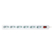 PRELUNGITOR LOGILINK, Euro skt x 6, conectare prin Schuko (T), cablu 1.5 m, 7.5 A, protectie contact accidental, on / off, alb, LPS232 (timbru verde 0.18 lei) 