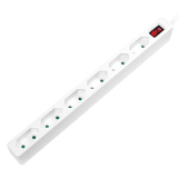 PRELUNGITOR LOGILINK, Euro skt x 6, conectare prin Schuko (T), cablu 1.5 m, 7.5 A, protectie contact accidental, on / off, alb, LPS232 (timbru verde 0.18 lei) 