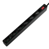 PRELUNGITOR LOGILINK, Euro skt x 6, conectare prin Schuko (T), cablu 1.5 m, 7.5 A, protectie contact accidental, on / off, negru, LPS232B (timbru verde 0.18 lei) 