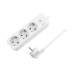 PRELUNGITOR LOGILINK, Schuko x 3, cablu 3G 1.5mm2, 230 V/16 A, 50 Hz, max. 3600 W, buton intrerupator iluminat, IP20, 1.5m, alb LPS244 (include TV 0.80lei) 
