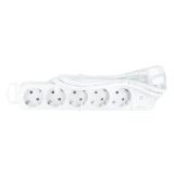 PRELUNGITOR LOGILINK, Schuko x 5, cablu 3G 1.5mm2, 230V/16A, 50 Hz, max. 3600 W, buton intrerupator iluminat, IP20, 1.5m, alb LPS246 (include TV 0.80lei) 