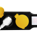 PRELUNGITOR LOGILINK, Schuko x 6, conectare prin Schuko (T), cablu 1.5 m, 16 A, protectie stropire cu apa, negru/ galben, LPS256 (timbru verde 0.18 lei) 