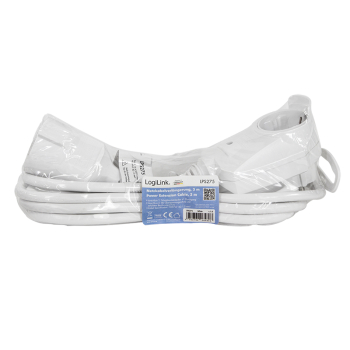 PRELUNGITOR LOGILINK, Schuko X 1 , Schuko transfer X 1, IP20, 230 V/16 A, 50 Hz, max. 3500 W, 3m, alb LPS275 (include TV 0.80 lei) 