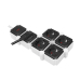 PRELUNGITOR LOGILINK, flexibil 180 grade, Schuko x 5, cablu 3G 1.5mm2, 230 V/16 A, 50 Hz, max. 3600 W, buton intrerupator iluminat, IP20, 1.5m, alb/negru LPS277 (include TV 0.80lei) 