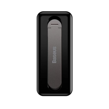 SUPORT Telefon Baseus Foldable Bracket, pliere 90 grade, rotire 360 grade, grosime 4mm, autoadeziv, negru LUXZ000001 - 6932172603311 