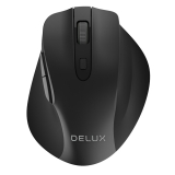MOUSE DELUX, PC sau NB, wireless, 2.4GHz, optic, 1600 dpi, butoane/scroll 6/1, , negru, M517GX (timbru verde 0.18 lei) M517GX-BK