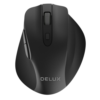 MOUSE DELUX, PC sau NB, wireless, 2.4GHz, optic, 1600 dpi, butoane/scroll 6/1, , negru, M517GX (timbru verde 0.18 lei) M517GX-BK