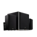 BOXE EDIFIER 2.1, RMS: 110W (2 x 20W, 1 x 70W), bluetooth, telecomanda wireless, volum, bass, treble, optical, coaxial, black, M601DB-BK (timbru verde 11.00 lei) 
