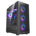 CARCASA PCCOOLER, Tower, ATX, fara sursa, sticla securizata, 3 ventilatoare incluse, iluminare ARGB, negru, USB 3.2 gen 1 x 1, USB 2.0 x 2, mic, audio, ME200 MESH BK 