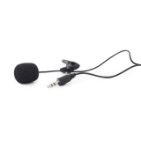 MICROFON GEMBIRD, suport tip lavaliera, conector Jack 3.5 mm, negru, MIC-C-01 (timbru verde 0.03 lei) 