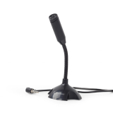 MICROFON GEMBIRD, suport tip picior, conector Jack 3.5 mm, negru, MIC-D-02 (timbru verde 0.03 lei) 