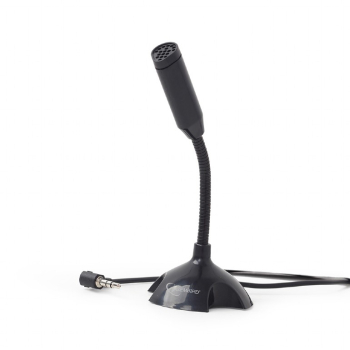 MICROFON GEMBIRD, suport tip picior, conector Jack 3.5 mm, negru, MIC-D-02 (timbru verde 0.03 lei) 