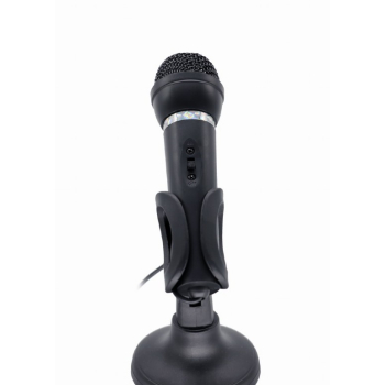 MICROFON GEMBIRD, suport tip picior, conector Jack 3.5 mm, negru, MIC-D-04 (timbru verde 0.03 lei)x 