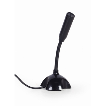 MICROFON GEMBIRD, suport tip picior, conector USB 2.0, flexibil, negru, MIC-DU-02 (timbru verde 0.03 lei) 