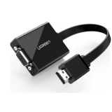 CABLU video Ugreen, MM103 HDMI (T) la 1 x VGA (M) 1920x1080 la 60Hz cu sunet prin jack 3.5, lungime 0.15m, negru 40248 (timbru verde 2.00 lei) - 6957303842483 