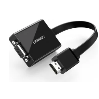 CABLU video Ugreen, MM103 HDMI (T) la 1 x VGA (M) 1920x1080 la 60Hz cu sunet prin jack 3.5, lungime 0.15m, negru 40248 (timbru verde 2.00 lei) - 6957303842483 CABLU video Ugreen, MM103 HDMI (T) la 1 x VGA (M) 1920x1080 la 60Hz cu sunet prin jack 3.5, lungime 0.15m, negru 40248 (timbru verde 2.00 lei) - 6957303842483
