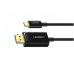 CABLU video Ugreen, MM139 USB Type-C (T) la DisplayPort (T), 1.5m, rezolutie maxima 4K UHD (3840 x 2160) la 60 Hz, negru, 50994 (timbru verde 0.8 lei) - 6957303859948 