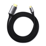 CABLU video Ugreen, MM142 USB Type-C (T) la HDMI (T), rezolutie maxima 4K UHD (3840 x 2160) la 60 Hz, 1.5m, braided, negru 50570 (timbru verde 0.8 lei) - 6957303855704 