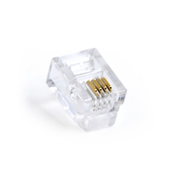 MUFA RJ-11 GEMBIRD pt. cablu telefon, telefon, RJ-11 (T), plastic, 100 buc, MP-6P4C/100 