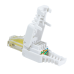 MUFA RJ-45 LOGILINK pt. cablu UTP, Cat5e, RJ-45 (T), manson, pentru cablu solid/litat AWG24-26, cablu 5.3mm, tool-free,1 buc, MP0026 