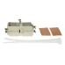CUPLA RJ-45 LOGILINK pt. cablu UTP, FTP, Cat6a, RJ-45 (M) x 2, metalica, tip punch down, MP0041 