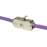 CUPLA RJ-45 LOGILINK pt. cablu UTP, FTP, Cat6a, RJ-45 (M) x 2, metalica, tip punch down, MP0041 