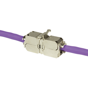 CUPLA RJ-45 LOGILINK pt. cablu UTP, FTP, Cat6a, RJ-45 (M) x 2, metalica, tip punch down, MP0041 