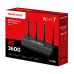 ROUTER Mercusys wireless, BE3600 viteze Wi-Fi 7 Dual Band de pana la 3600 Mbps ,1 2.5 Gbps WAN + 1 2.5 Gbps LAN + 2 1 Gbps LAN, 4 antene, ''MR27BE'' (timbru verde 0.8 lei) 