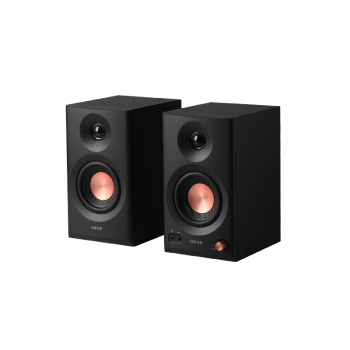 BOXE EDIFIER 2.0, RMS:  36W (2 x 18W), studio monitor, volum, bass, treble, intrare jack 6.35 TRS balanced, RCA, iesire casti, black, 