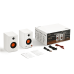 BOXE EDIFIER 2.0, RMS:  36W (2 x 18W), studio monitor, volum, bass, treble, intrare jack 6.35 TRS balanced, RCA, iesire casti, white, 