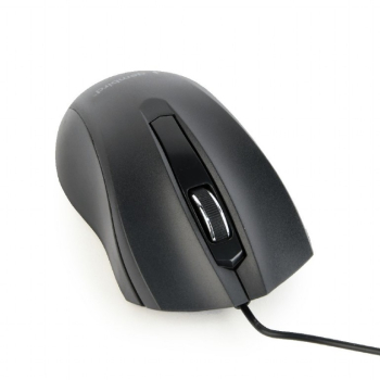 MOUSE GEMBIRD, PC sau NB, cu fir, USB, optic, 1000 dpi, butoane/scroll 3/1, , negru, MUS-3B-01 (timbru verde 0.18 lei) 