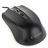MOUSE GEMBIRD, PC sau NB, cu fir, USB, optic, 1200 dpi, butoane/scroll 4/1, , negru, MUS-4B-01 (timbru verde 0.18 lei) 