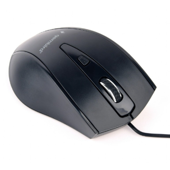 MOUSE GEMBIRD, PC sau NB, cu fir, USB, optic, 1200 dpi, butoane/scroll 4/1, , negru, MUS-4B-02 (timbru verde 0.18 lei) 