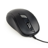 MOUSE GEMBIRD, PC sau NB, cu fir, USB, optic, 1600 dpi, butoane/scroll 6/1, , negru, MUS-6B-01 (timbru verde 0.18 lei) 
