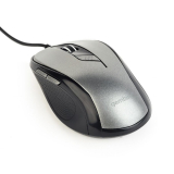 MOUSE GEMBIRD, PC sau NB, cu fir, USB, optic, 1600 dpi, butoane/scroll 6/1, , negru / gri, MUS-6B-01-BG (timbru verde 0.18 lei) 