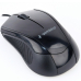 MOUSE GEMBIRD, PC sau NB, cu fir, USB, optic, 1000 dpi, butoane/scroll 3/1, , negru, MUS-3B-02 (timbru verde 0.18 lei) 