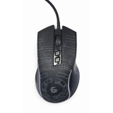 MOUSE GEMBIRD, gaming, cu fir, USB, optic, 3600 dpi, butoane/scroll 7/1, iluminare, cablu 1.5m, negru, MUSG-RGB-01 (timbru verde 0.18 lei) 